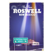 Roswell Extraterrestrial Highway-reisposter Foto Afdruk (Voorkant)