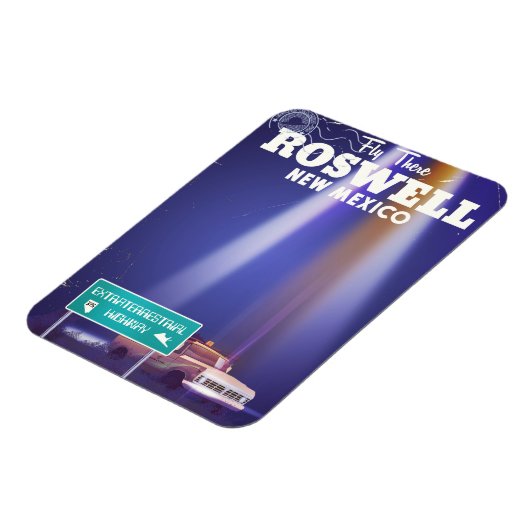 Roswell Extraterrestrial Highway-reisposter Magneet (Linkerzijde)