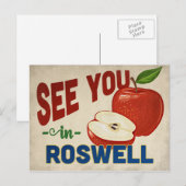 Roswell Georgia Apple - Vintage Travel Briefkaart (Voorkant / Achterkant)