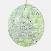 Roswell Georgia Map (1992) Keramisch Ornament (Links)