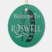 Roswell Georgia, vrolijk kerstfeest Y'all Ornament (Links)