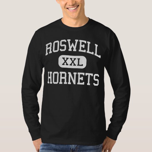 Roswell - Hornets - High School - Roswell Georgia T-shirt (Voorkant)
