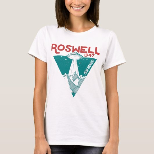 Roswell incident nieuw mexico 1947 aliens crash t-shirt (Voorkant)