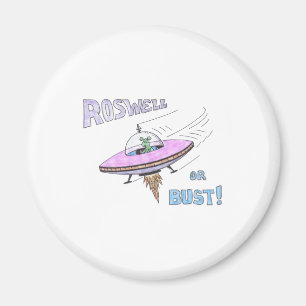 ROSWELL magnet (wit)