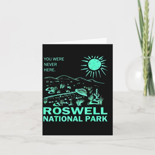 Roswell National Park New Mexico Kaart (Voorkant)