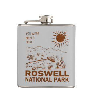 Roswell National Park UFO Flying Saucer Aliens Heupfles