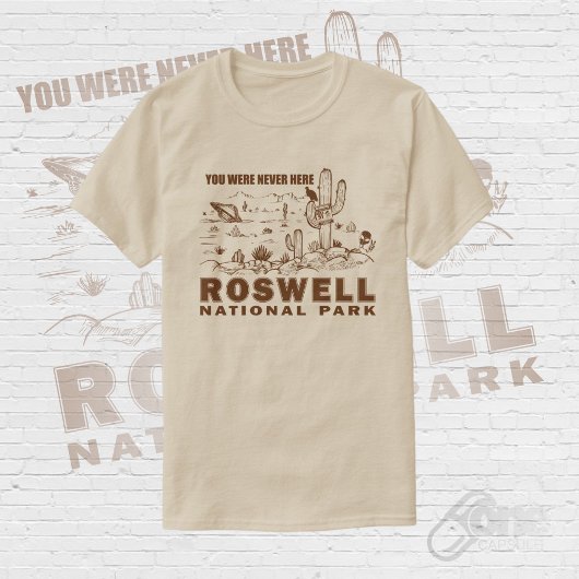 Roswell National Park UFO Flying Saucer Aliens T-shirt