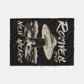 Roswell New Mexico 1947 Alien Abduction Ufo Crash Fleece Deken (Voorkant (Horizontaal))