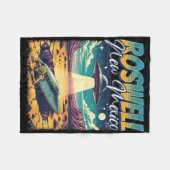 Roswell New Mexico 1947 Alien Abduction Ufo Crash Fleece Deken (Voorkant (Horizontaal))