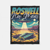 Roswell New Mexico 1947 Alien Abduction Ufo Crash Fleece Deken (Voorkant)