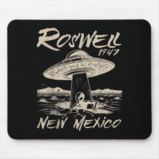 Roswell New Mexico 1947 Alien Abduction Ufo Crash Muismat (Voorkant)