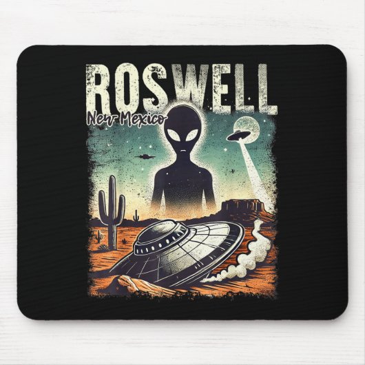 Roswell New Mexico 1947 Alien Abduction Ufo Crash Muismat (Voorkant)
