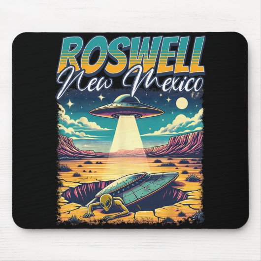Roswell New Mexico 1947 Alien Abduction Ufo Crash Muismat (Voorkant)