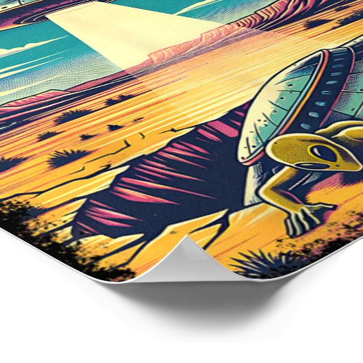 Roswell New Mexico 1947 Alien Abduction Ufo Crash  Poster (Hoek)