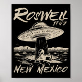 Roswell New Mexico 1947 Alien Abduction Ufo Crash  Poster (Voorkant)