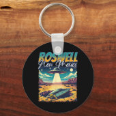 Roswell New Mexico 1947 Alien Abduction Ufo Crash Sleutelhanger (Voorkant)