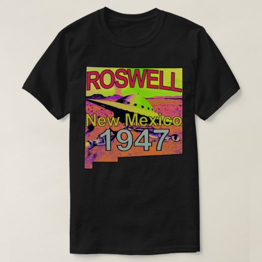 Roswell New Mexico 1947's Trippy Psychedelic Strop T-shirt (Design voorkant)