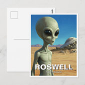 Roswell New Mexico Alien Briefkaart (Voorkant / Achterkant)