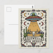 Roswell New Mexico Alien Briefkaart (Voorkant / Achterkant)
