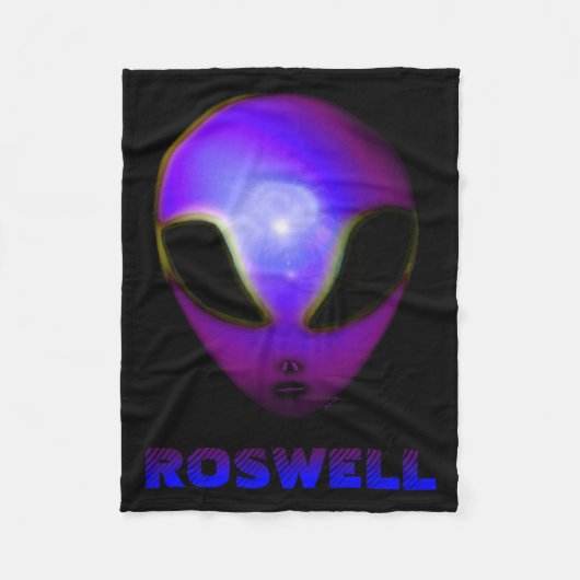 Roswell New Mexico Alien Fleece Deken (Voorkant)