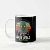 Roswell New Mexico Alien Head Funny Souvenir Quote Koffiemok (Links)