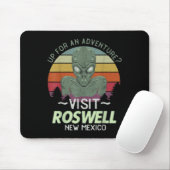 Roswell New Mexico Alien Head Funny Souvenir Quote Muismat (Met muis)