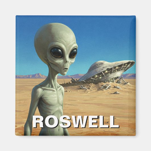Roswell New Mexico Alien Magneet (Voorkant)