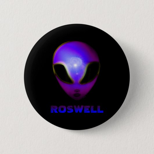 Roswell New Mexico Alien  Ronde Button 5,7 Cm (Voorkant)
