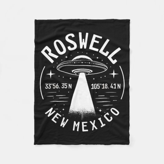 Roswell New Mexico Alien Ufo Area 51  Fleece Deken (Voorkant)