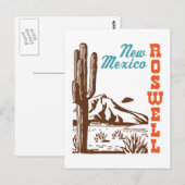 Roswell New Mexico Briefkaart (Voorkant / Achterkant)