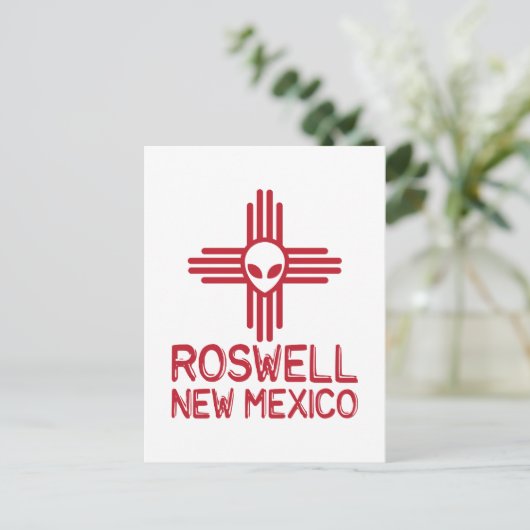 Roswell New Mexico Briefkaart (Staand voorkant)