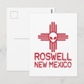Roswell New Mexico Briefkaart (Voorkant / Achterkant)