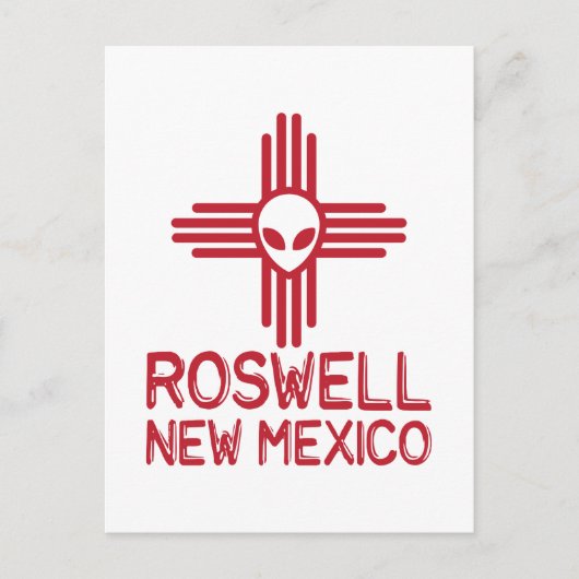Roswell New Mexico Briefkaart (Voorkant)