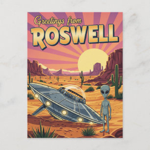 Roswell New Mexico Buitenaards Wezen Briefkaart