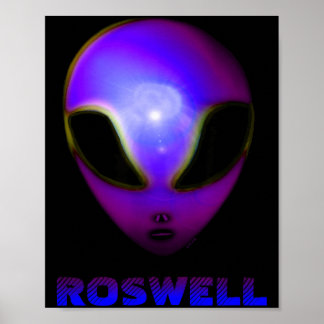 Roswell New Mexico Buitenaards Wezen Poster