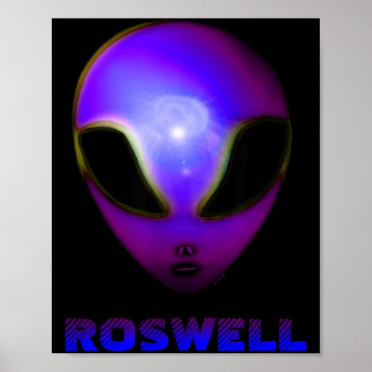 Roswell New Mexico Buitenaards Wezen Poster (Voorkant)