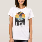 Roswell New Mexico Funny Alien UFO Gift T-shirt (Voorkant)