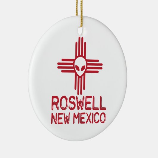 Roswell New Mexico Keramisch Ornament (Rechts)