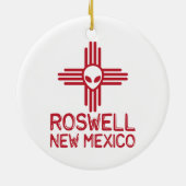 Roswell New Mexico Keramisch Ornament (Achterkant)