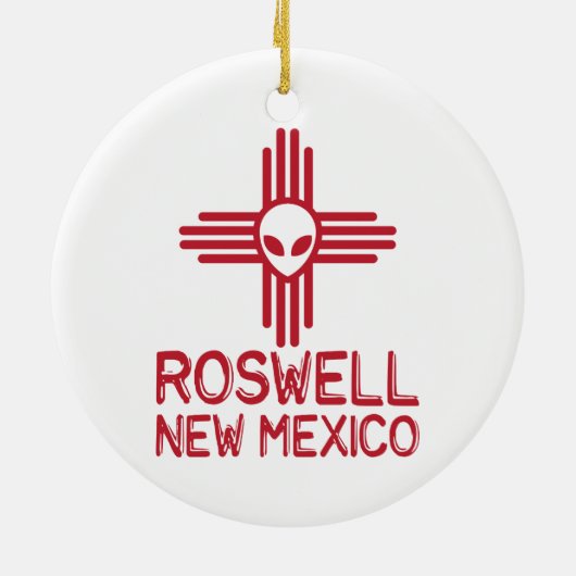 Roswell New Mexico Keramisch Ornament (Achterkant)