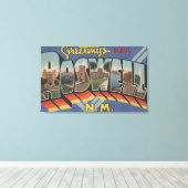 Roswell, New Mexico - Large Letter Scenes Canvas Afdruk (Insitu (Houten vloer))