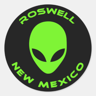 Roswell, New Mexico Ronde Sticker