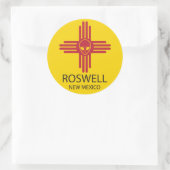 Roswell New Mexico Ronde Sticker (Tas)