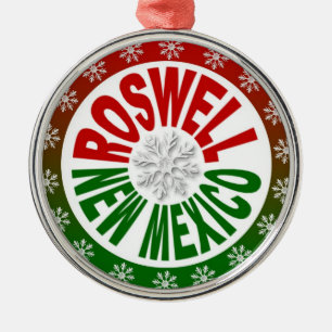 Roswell New Mexico rood groen ornament