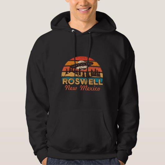 Roswell New Mexico Thuisbasis van de Alien Crash S Hoodie (Voorkant)