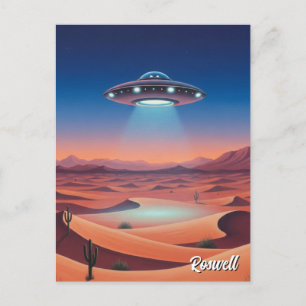 Roswell New Mexico UFO Briefkaart