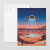 Roswell New Mexico UFO Briefkaart (Voorkant / Achterkant)