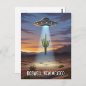 Roswell New Mexico UFO Briefkaart (Voorkant / Achterkant)