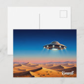 Roswell New Mexico UFO Briefkaart (Voorkant / Achterkant)