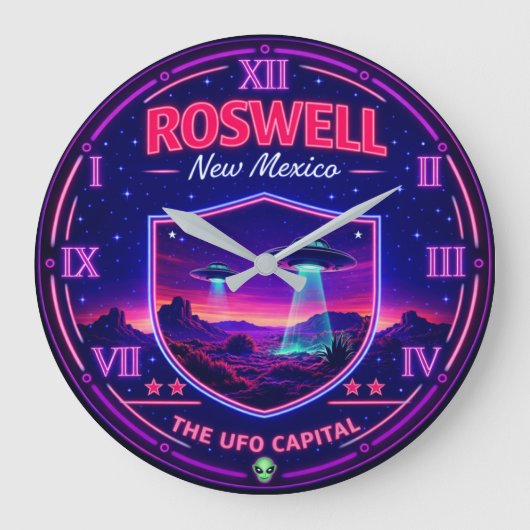 Roswell New Mexico UFO Grote Klok (Voorkant)